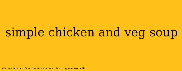 simple chicken and veg soup