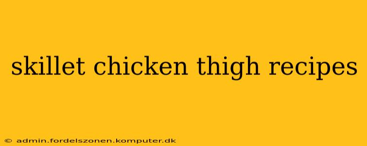 skillet chicken thigh recipes