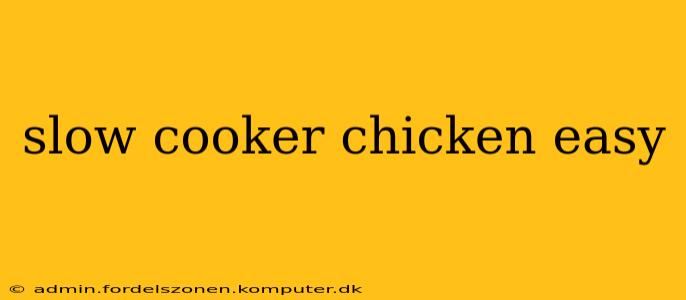 slow cooker chicken easy