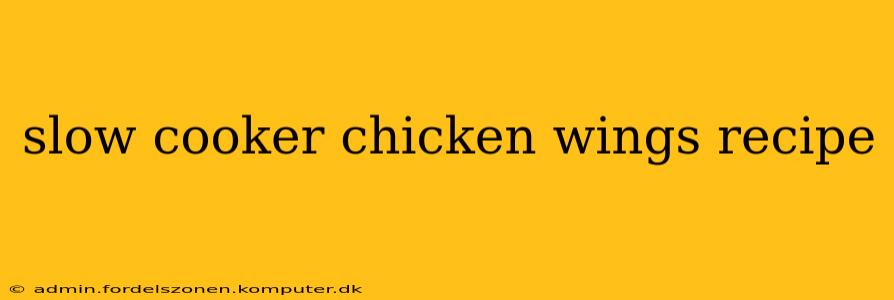 slow cooker chicken wings recipe