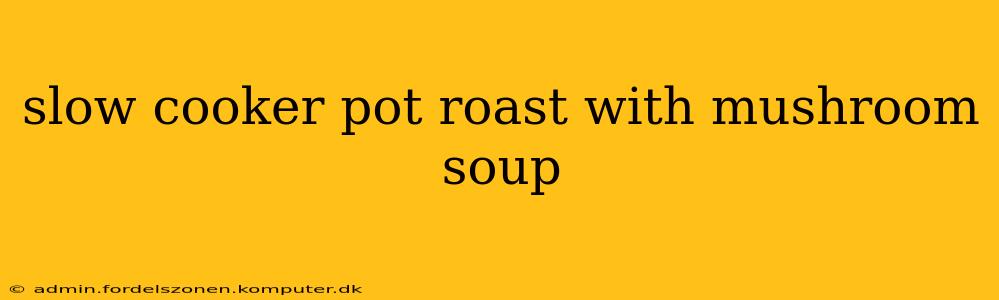 slow cooker pot roast with mushroom soup