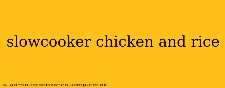 slowcooker chicken and rice