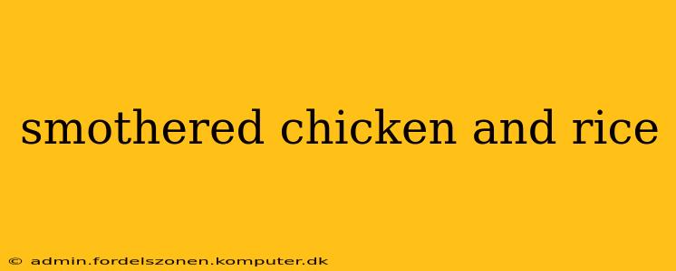 smothered chicken and rice