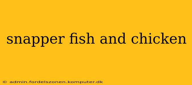 snapper fish and chicken