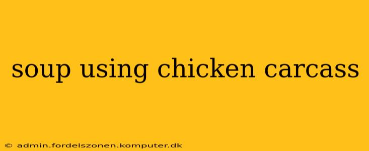 soup using chicken carcass