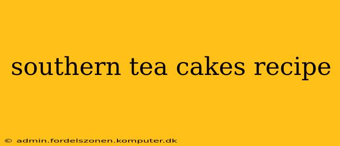 southern tea cakes recipe
