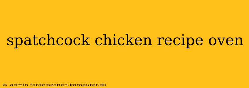 spatchcock chicken recipe oven