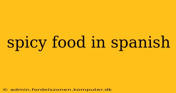 spicy food in spanish