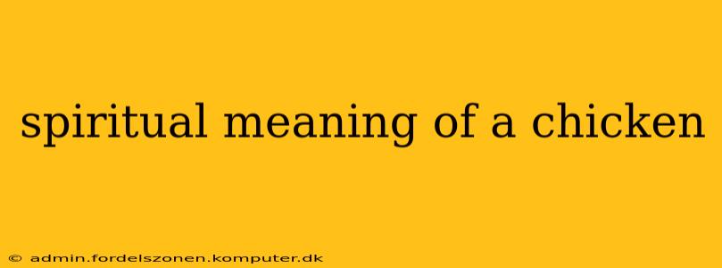 spiritual meaning of a chicken