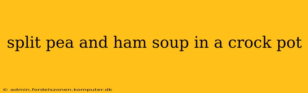 split pea and ham soup in a crock pot
