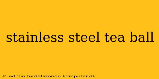 stainless steel tea ball