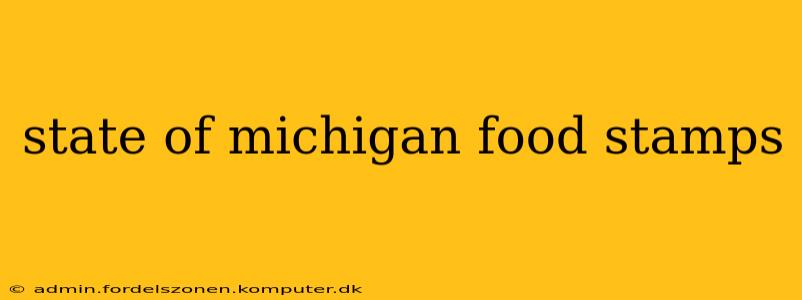 state of michigan food stamps