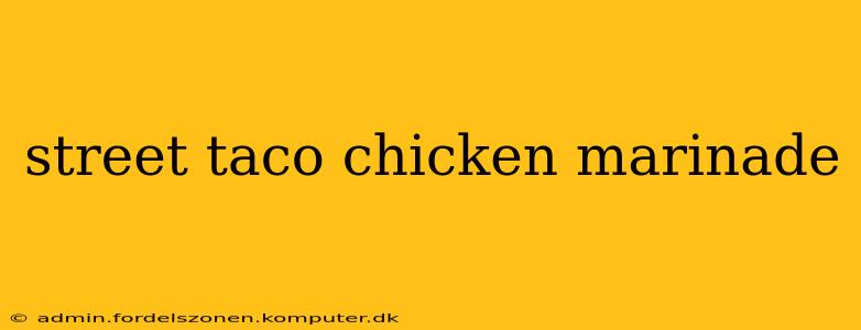 street taco chicken marinade