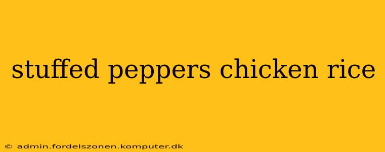 stuffed peppers chicken rice