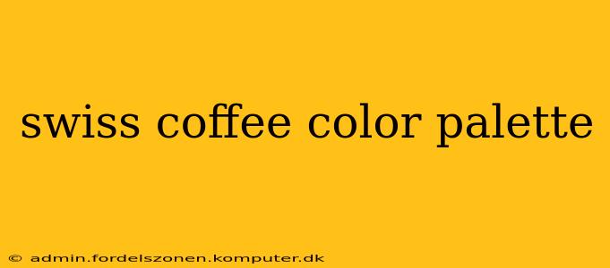 swiss coffee color palette