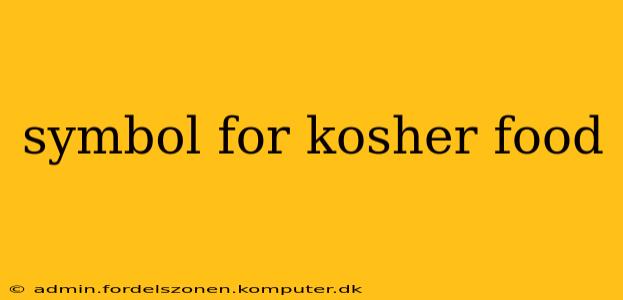 symbol for kosher food