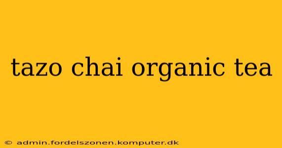 tazo chai organic tea