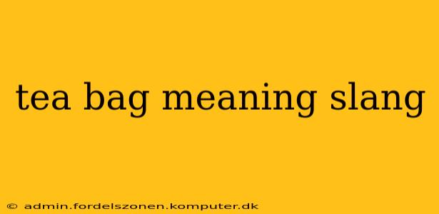 tea bag meaning slang