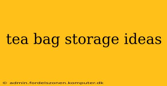 tea bag storage ideas