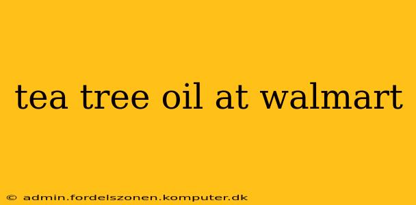 tea tree oil at walmart
