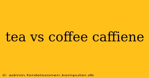 tea vs coffee caffiene