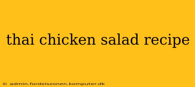 thai chicken salad recipe
