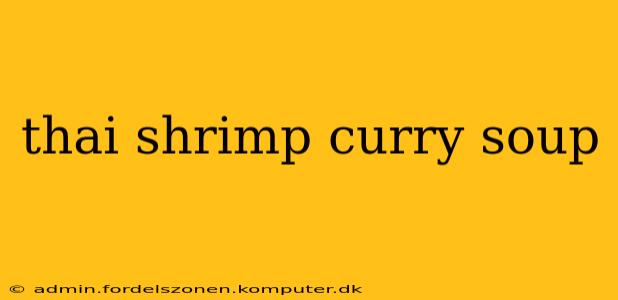 thai shrimp curry soup