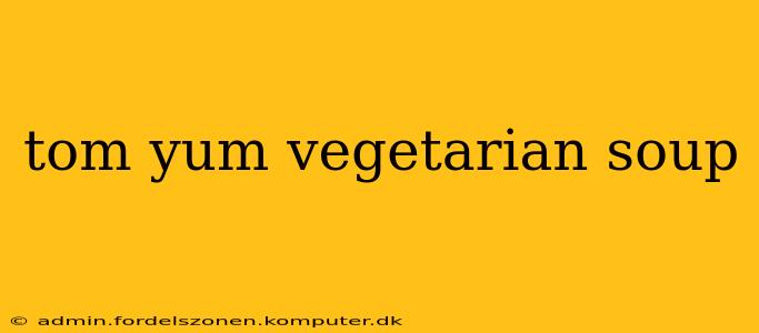 tom yum vegetarian soup