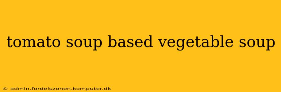 tomato soup based vegetable soup