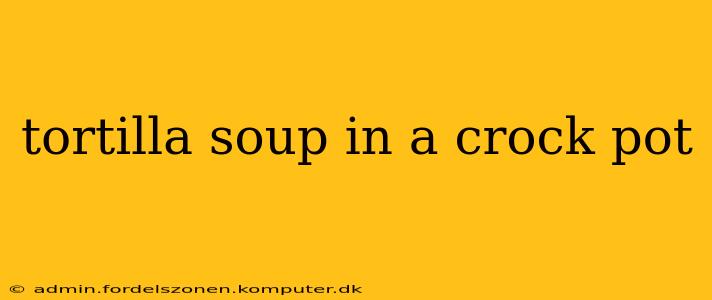 tortilla soup in a crock pot