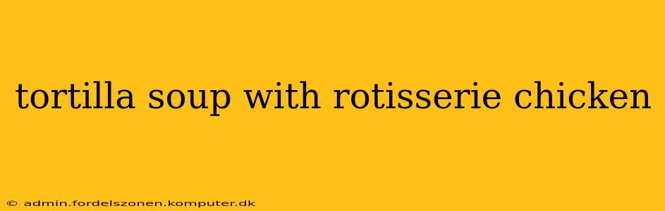 tortilla soup with rotisserie chicken