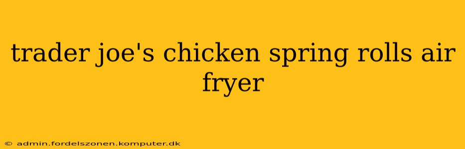 trader joe's chicken spring rolls air fryer