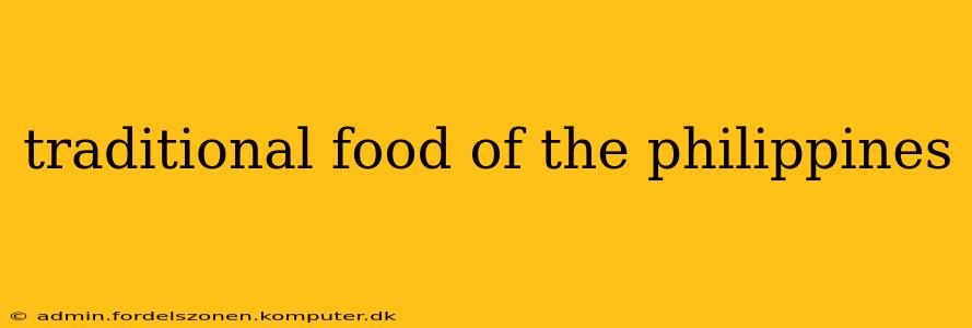 traditional food of the philippines