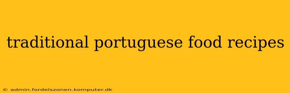 traditional portuguese food recipes