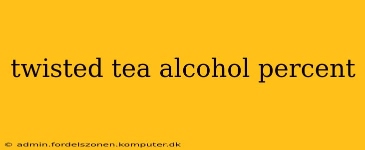 twisted tea alcohol percent
