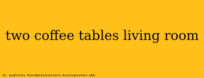 two coffee tables living room