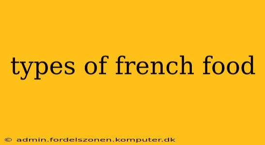 types of french food