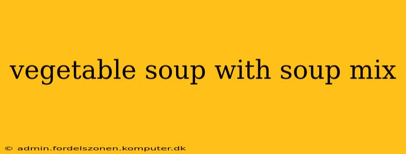 vegetable soup with soup mix
