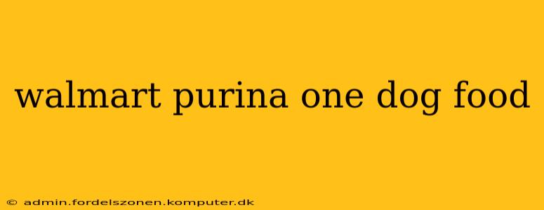 walmart purina one dog food