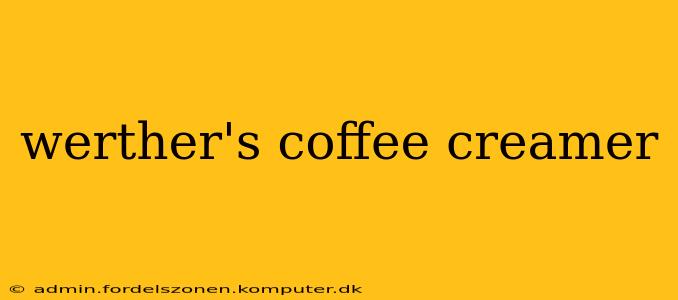 werther's coffee creamer