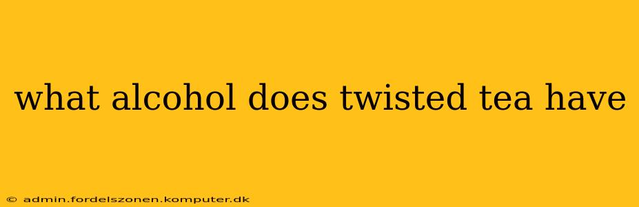 what alcohol does twisted tea have