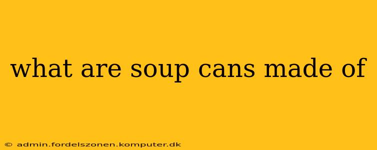 what are soup cans made of