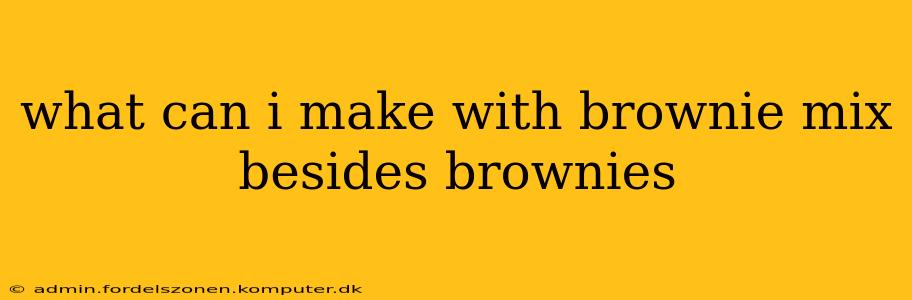what can i make with brownie mix besides brownies