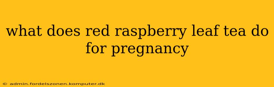 what does red raspberry leaf tea do for pregnancy