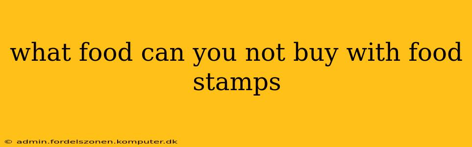 what food can you not buy with food stamps