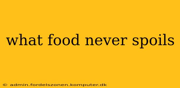 what food never spoils