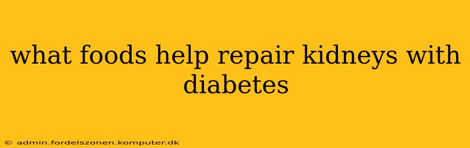 what foods help repair kidneys with diabetes