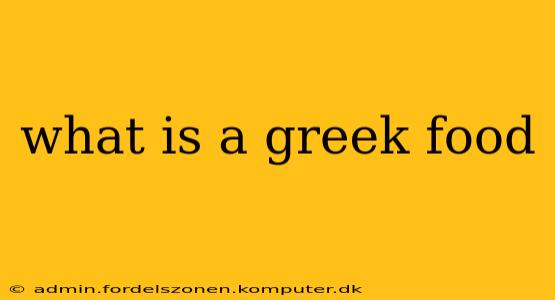what is a greek food