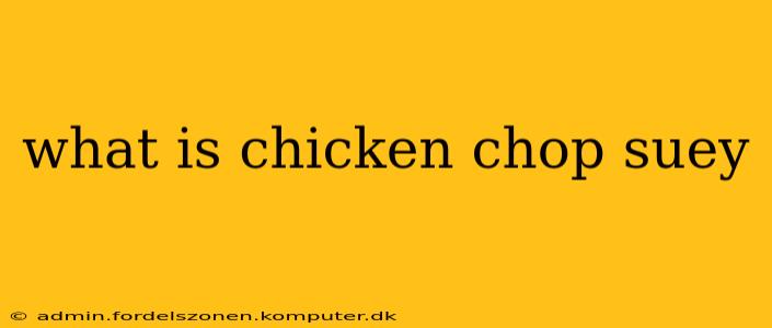 what is chicken chop suey