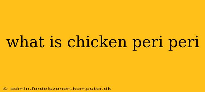 what is chicken peri peri